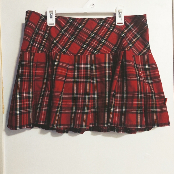 Tripp nyc Dresses & Skirts - TRIPP NYC Goth School Girl Plaid Pleated Skirt L